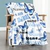 Name Butterfly Personalized Name Blanket Throw Personalized Blanket Comfortable Throw For Office Bed Seaside Sofa Four Seasons Multipurpose