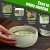 Matcha Bowl and Whisk Holder Set Japanese Matcha Tea Mixing Tool Tea Bowl Whisk Stand for Beverage Shop Cafe Matcha Drink Making