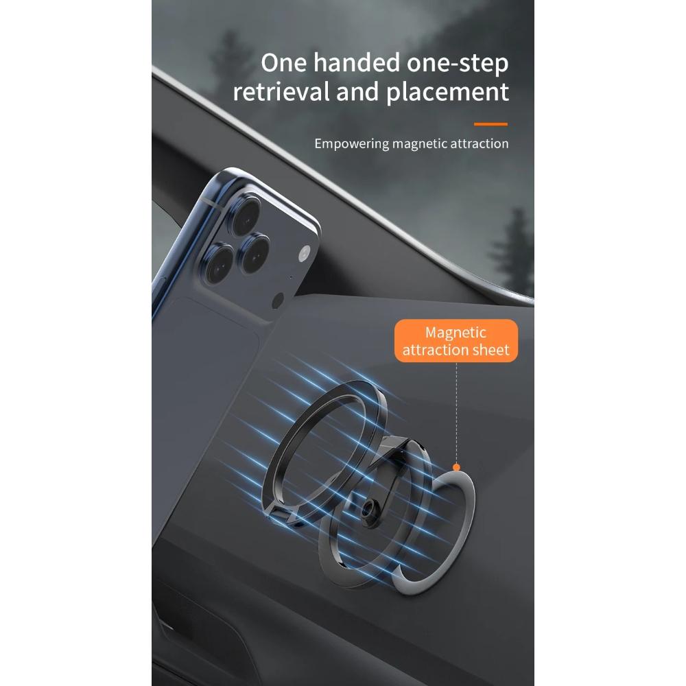 For magsafe Magnetic Phone Holder, Double-sided Magnetic Ring Buckle, Rotating And Folding Metal Stand Support Bracket Grip