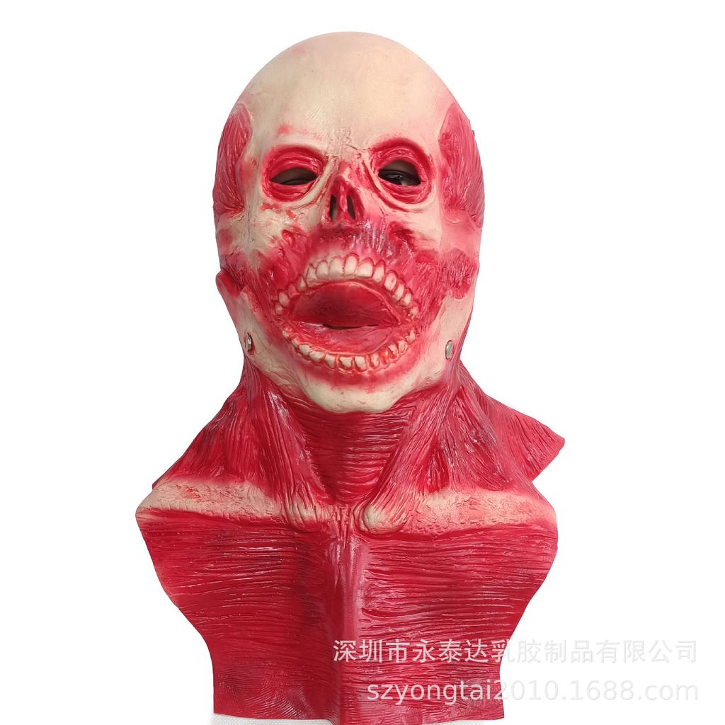 Joker Jack Clown Double-Layered Halloween Horror Skull Mask Prop