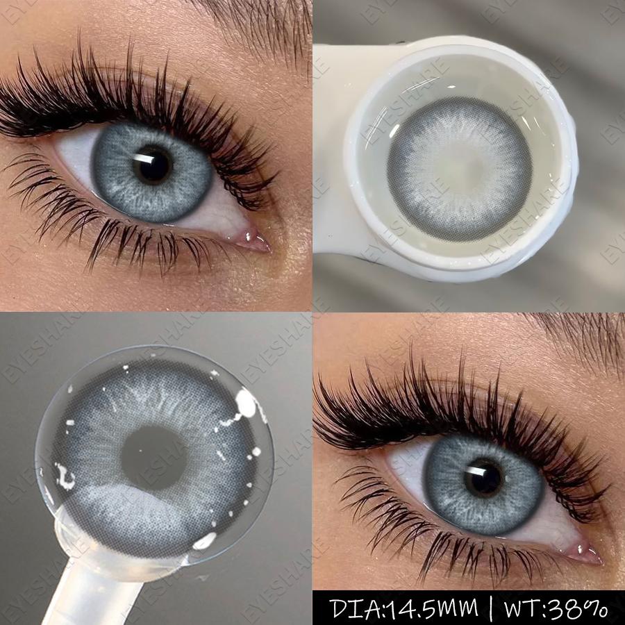 

EYESHARE Зеленые цветные контактные линзы Зеленые глаза Серые контакты Серые линзы Зеленые линзы для глаз Красивые зрачки Круговые линзы