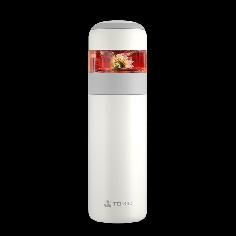 TOMIC Ceramic Lined Tea Infuser Thermos Bottle
