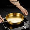 Korean Stainless Steel Double Ear Golden Soup and Seafood Pot - Mini Flat Bottom Hot Pot Basin