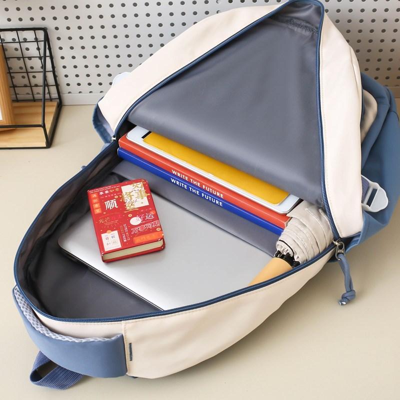 Four-Piece Backpack Set Children's Large Capacity Backpack Junior High School Student Schoolbag College Style Backpack