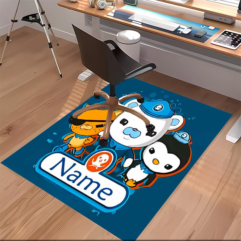 Custom personalization Octonauts Print Area Rug - Soft, Washable Non-Slip Indoor Mat,Living Room,Home&Office Decorative Rug