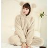 Winter Thick Warm Flannel Pajamas Sets for Women Sleepwear Home Clothing Pajama Home Wear Pyjamas Set