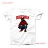 Urban Doberman Illustration T Shirt Vintage Washed Versatile Graphic Stylish Stretched Unisex Homme Top For Everyday Wear