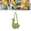 Cartoon Dinosaur Plush Bag For Girls Soft Toy Shoulder Wallet With Zipper Closure