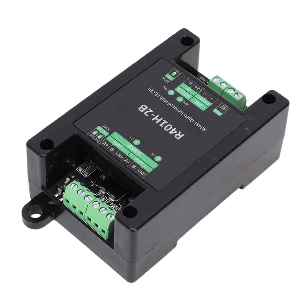 1 in 2 Out 485 Optocoupler Isolated Serial Port Hub Half Duplex Transparent with 3.5mm Terminal 32 Nodes