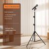 Adjustable Metal Tripod Microphone Stand for Portable Stage, Live Broadcast, and Singing Performances.