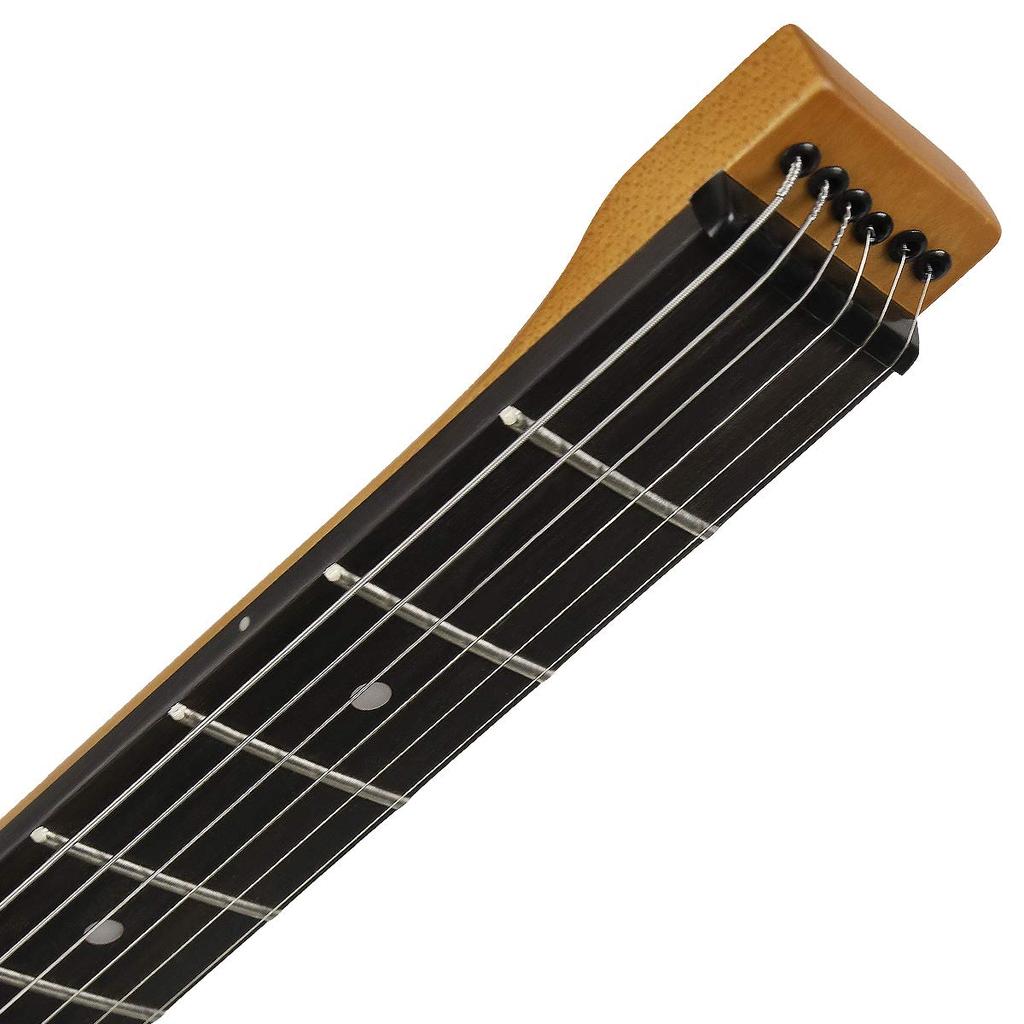 Anygig Portable Travel Electric Guitar, 82cm, 1.6kg, Brown, 25.5" Full-Scale, Right-Handed, with Gig Bag