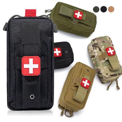 Erste-Hilfe-Set Medizinische EDC-Tasche Taktische MOLLE Outdoor Medizinische Tasche Hüfttasche 1000D Tourniquet-Halter