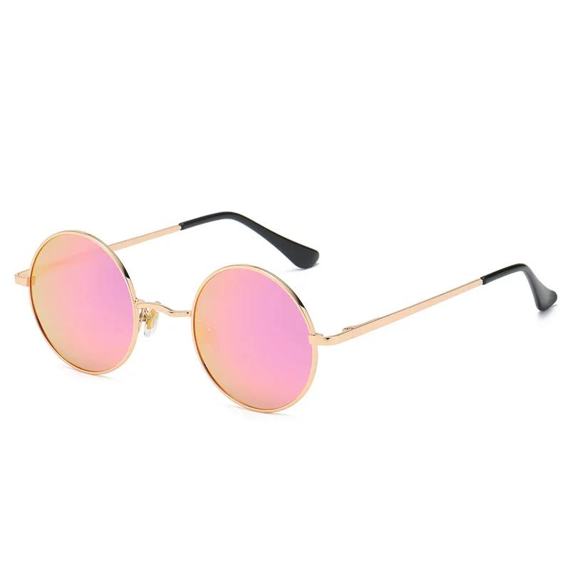 Retro Small Polarized Sunglasses Woman Man Hippie Circle Round Sun Glasses UV400 Protection Metal Shades for Men Women Eyewear