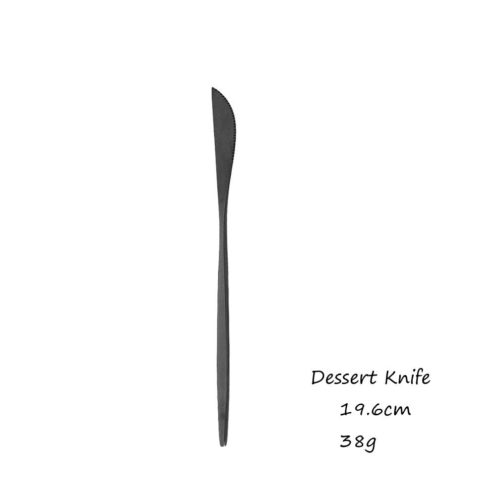 Hot Sale Black Luxury Dinnerware Cutlery Set 18/10 Stainless Steel Flatware Home Dessert Fork Spoon Knife Kitchen Dinner Set