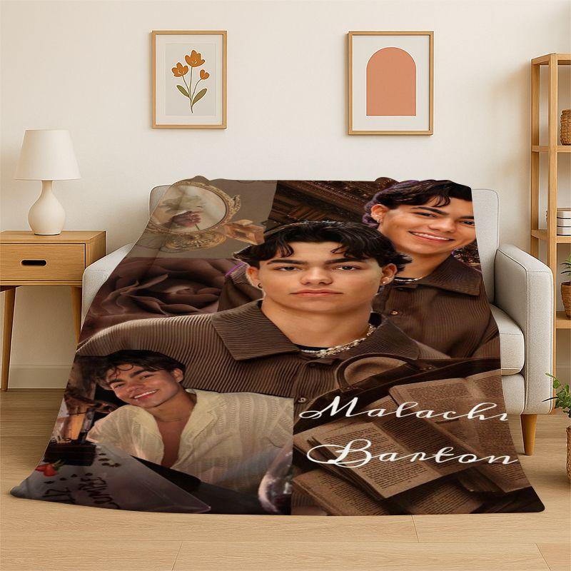 Fashion Malachi Barton Star Soft Flannel Throw Blanket,Warm Cozy Blanket for Bed,Couch,Sofa,Bedroom,Living Room,Travel,Picnic