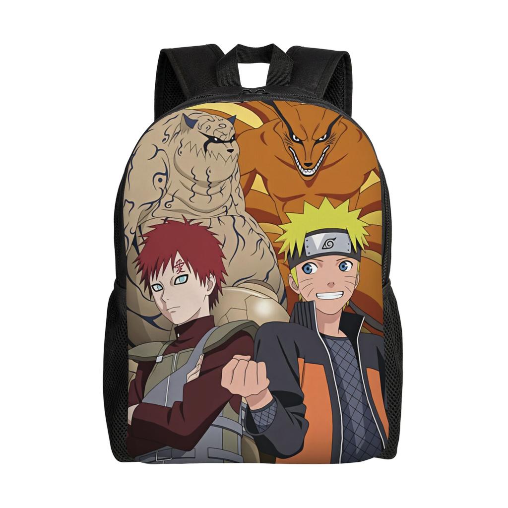 Uzumaki Gaara Kurama Shukaku Backpack Sport Backpacks Boy Design Print School Bags Leisure Rucksack