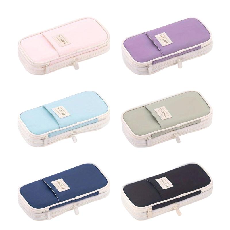 School Pencil Case Large Capacity Pen Bag Simple Pen Holder For Markers Art Supplies Storage for Students