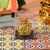 2-Inch Solar-Powered Golden Lucky Cat Waving Ornament for Desktop Decor