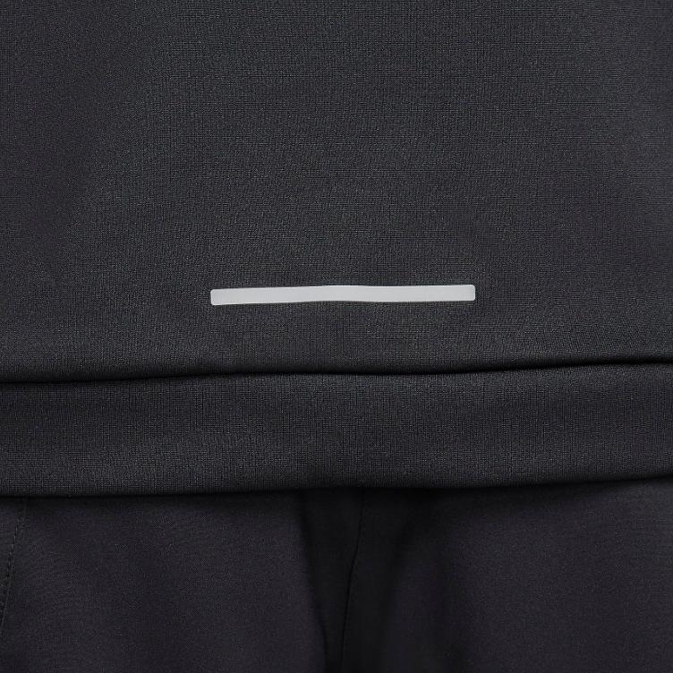 Nike Swoosh Printed Half Zip Long Sleeve T-Shirt Women Tops Black FN2636-010