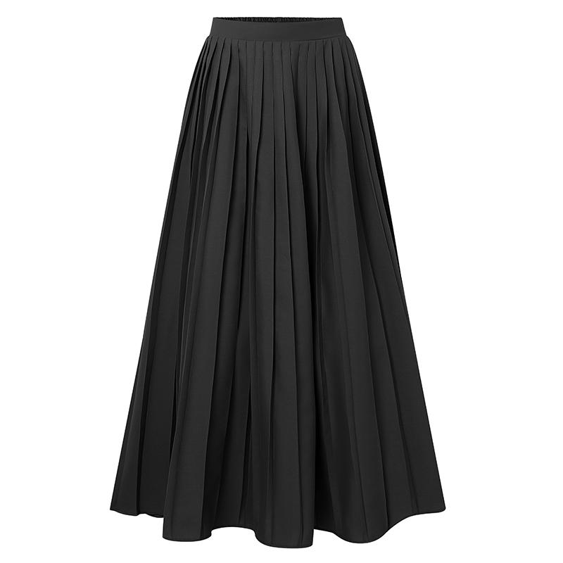 ZANZEA Lässige, elastische Taille, einfarbig, lockere, lange Röcke für Damen