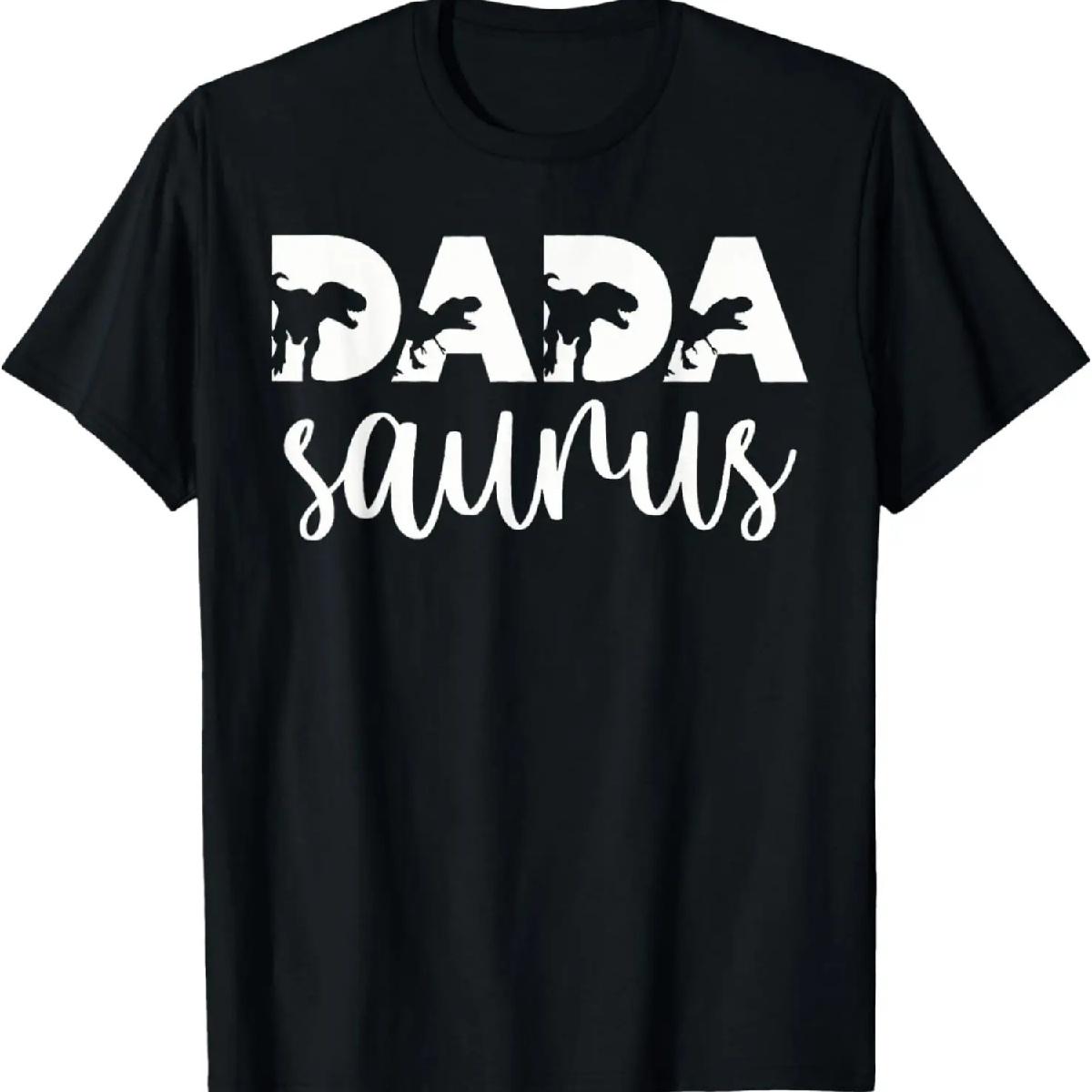 Dadasaurus Ти-рекс Динозавр Смешная Футболка для Мамы и Семьи XXXXXL разноцветный