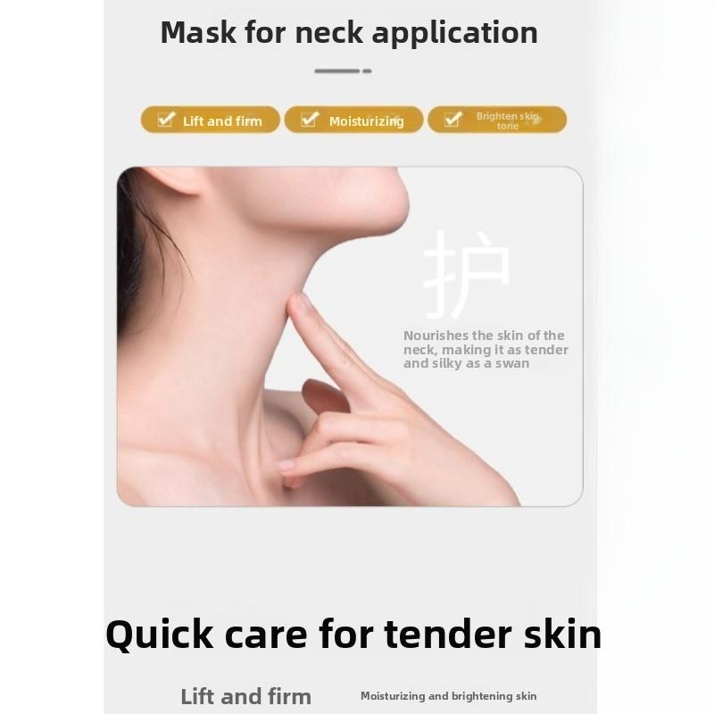 5Pcs Silicone Nursing Neck Pad Strap Tightening Reusable Gel Spa Neck Mask Moisturizing Nourishing Neck Lift SkinCare Wholesale