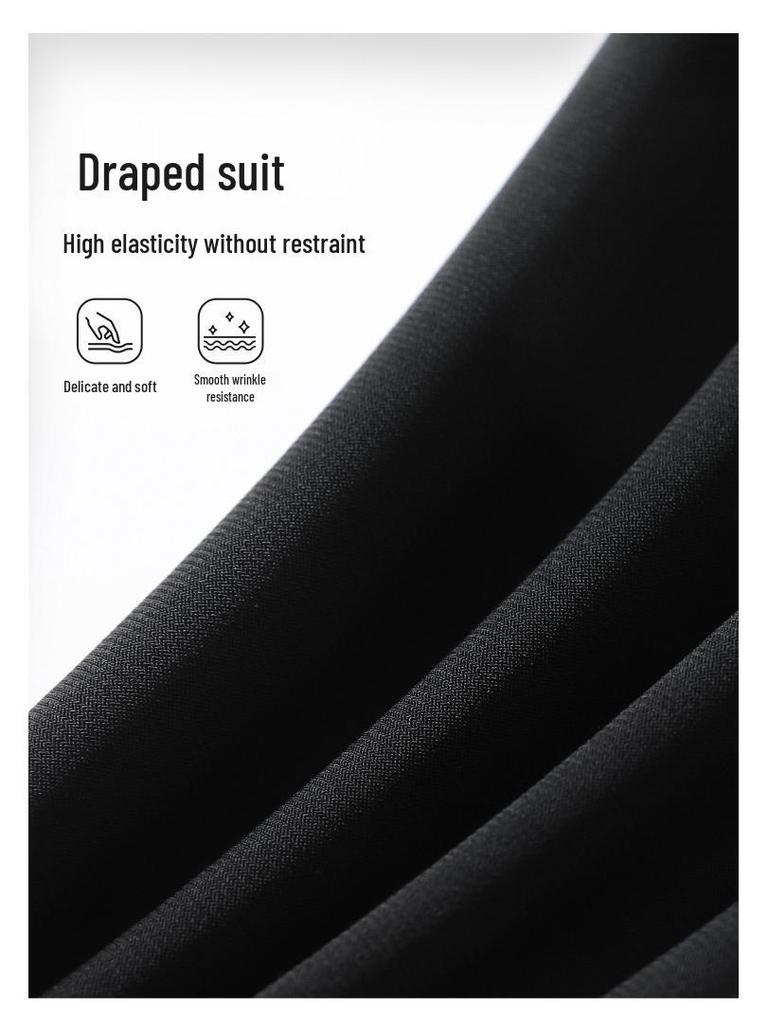 Women’s Winter 2026 High-Waist Micro-Flared Black Pants with Velvet Lining