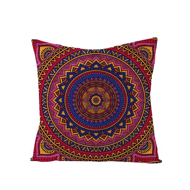 Bohemian Mandala Style Polyester Pillowcase Square Sofa Pillowcase Home
