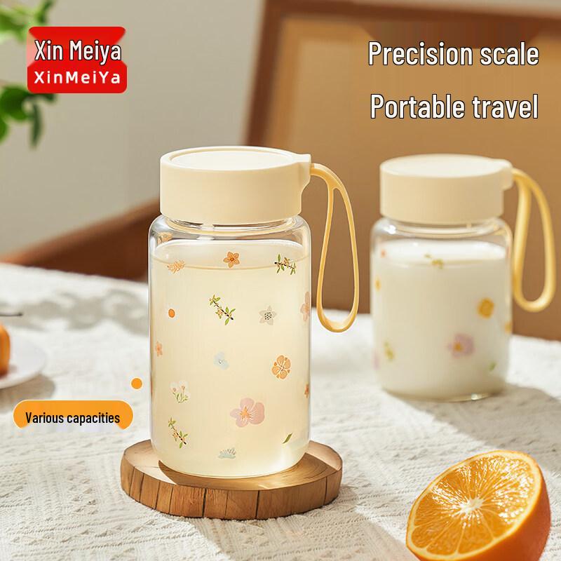 

Xinmeiya Цветочная история 500 мл Боросиликатное стекло Портативная чашка