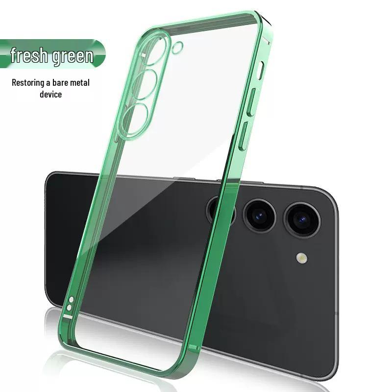 Samsung S25Ultra Electroplated Fine Hole Clear TPU Case - Ultra-Thin Soft Protective Cover