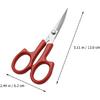 2pcs Stainless Steel Grooming Scissors - Women Eyebrow Trimmer & Mustache/Nose Hair Clipper | Portable Nail Trimming Tool for Home, Salon & Makeup