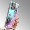 Purple Silver Love Claw Print Tempered Glass Phone Case For Samsung Galaxy S26 Ultra S25 Plus S24 FE S23 FE Black Cool Cover