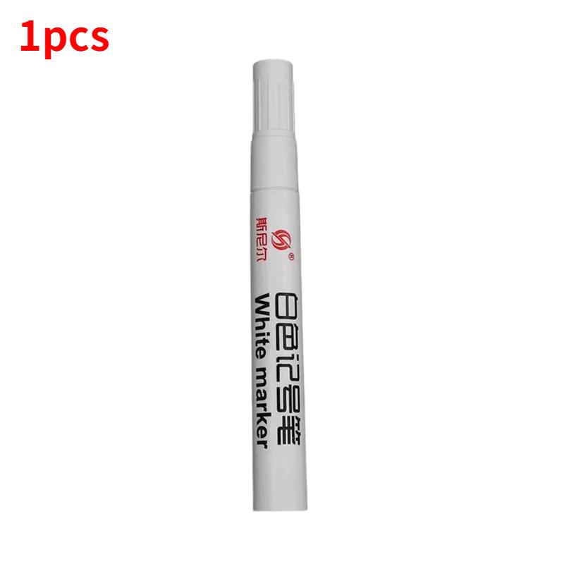 

1/3/5pcs Permanent Oily White Marker Pen Waterproof Tire Painting Graffiti Environmental Gel Pen Notebook Drawing Supplies