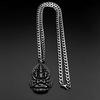 Collana Ciondolo Vintage Buddista Guanyin dalle Mille Braccia per Donne Uomini Catena in Acciaio Inossidabile 316L Colore Argento Gioielli Amuleto