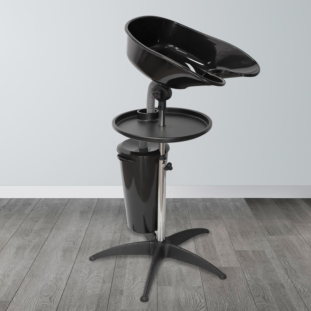 Portable Shampoo Bowl Height Adjustable Hairdresser Sink Mobile Hair Wash Basin Backwash Shampoo Basin Salon Barber Shop Tools