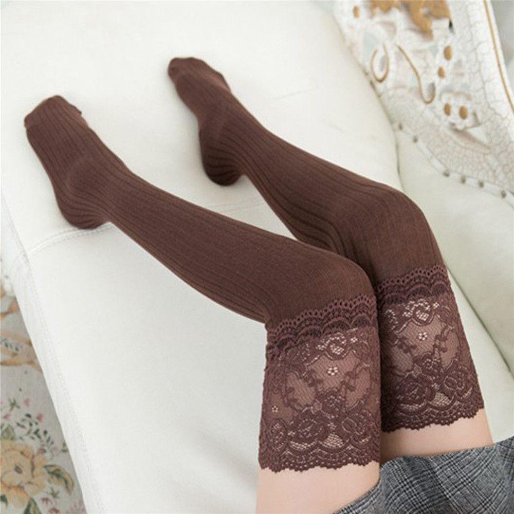 Ladies Winter Warm Sexy Spring Autumn Stockings Over the Knee Socks Long Knit
