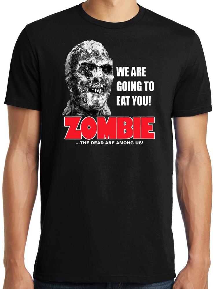 PubliciTeeZ Big and Tall Zombie Classic Horror Movie T-Shirt Unisex T-Shirt L
