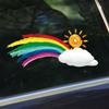 Rainbow Car Stickers for Decorating the Vehicle with Unique and Creative Designs To Cover Scratches and Provide Waterproof Prote