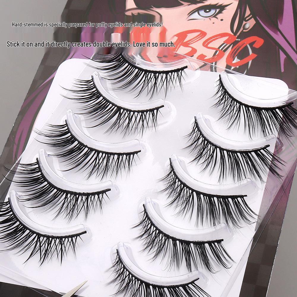 Asian-Inspired 3D Faux Lashes: Dense, Single Piece for a Natural Smoky Look - Perfect for Beginners