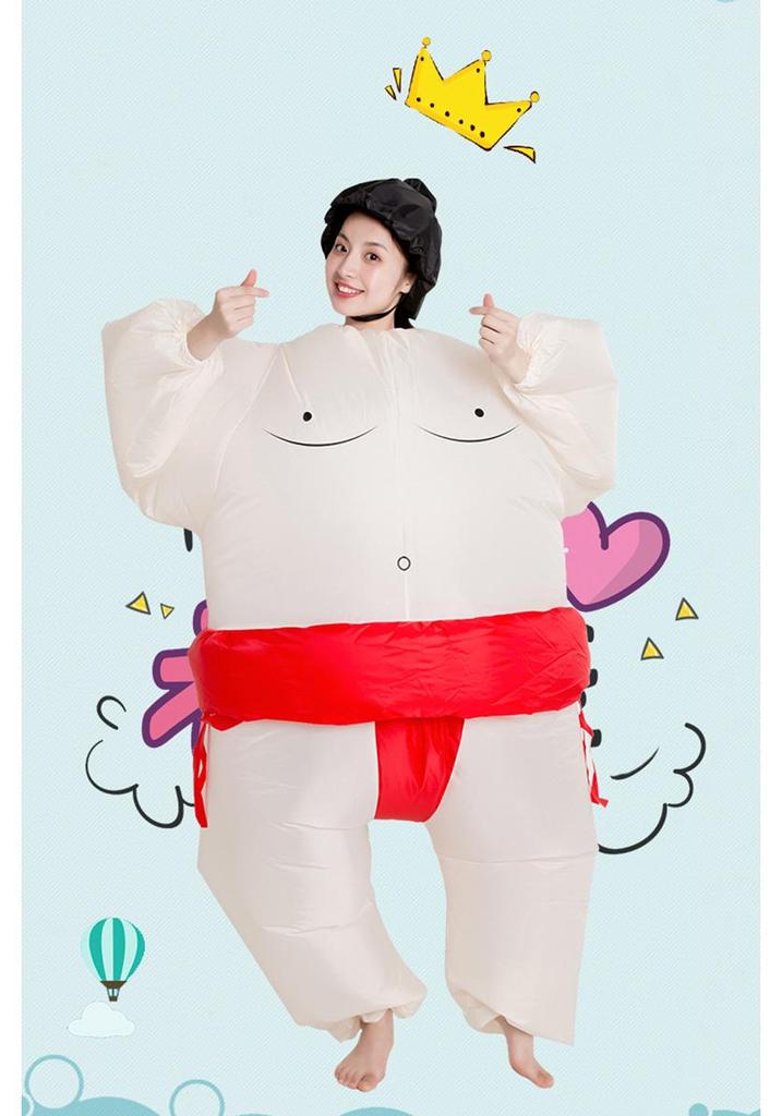 Inflatable Sumo Costumes for Dance & Pranks - Adult Size Fun Props & Dolls