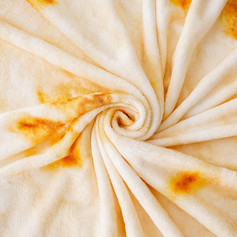 Battilo Tortilla Blanket Funny Food Throw Blankets For Bed Sofa Soft Flannel Bedspread Warm Round Blanket Bed Plaid Decor