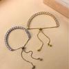 Summer Zircon Tennis Bracelet: Super Shiny, Adjustable, Fashionable, High-End