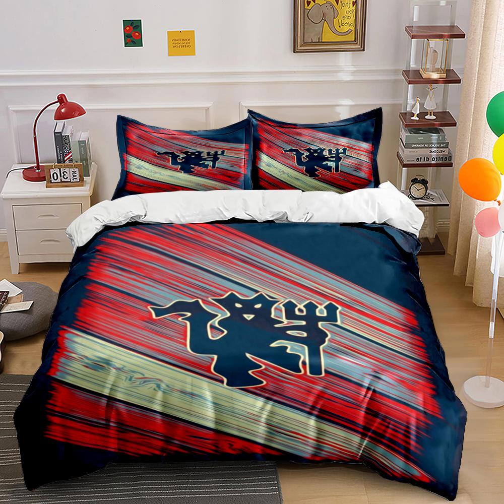 Devil Cat Design Bedding Set Bedding Set (1 Duvet Cover, 2 Pillowcases, Duvet Not Included)