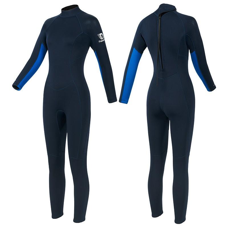 Diving Wetsuit Women 3mm Full Body Neoprene Suit Warm Thermal Protection Freediving Snorkeling Surfing