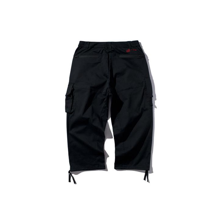 Li Ning X Peoples Daily Colaboração de Mídia Nova Calças Casuais Largas Calças Masculinas Preto AKXP313-1