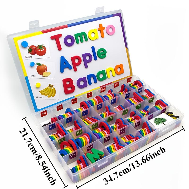 208pcs Magnetic Letter Spelling Set Teaching Tool, Helpful for Teaching and Intellectual Development, Improving Language Skills