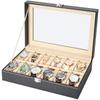 Reodoeer Watch Storage Case Watch Storage Box Collection Case for 12 Watches