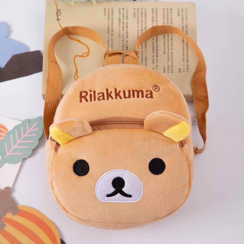 New Cross-Border Toddler Plush Backpack & Coin Purse for Ages 1-4 - Cartoon Design, Lightweight