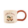 Ceramic Mug Wide Handle Couple Coffee Cup Cute Animal Opening Event Gift Breakfast Cup
