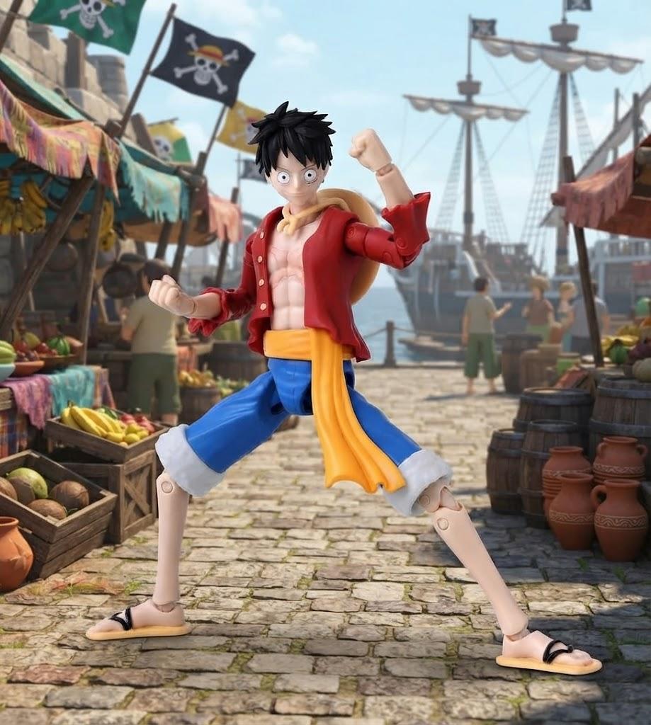 One Piece Monkey D. Luffy Action Figure - Anime Heroes Collection
